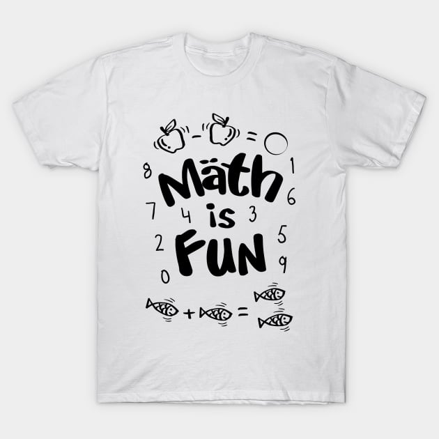 Math is fun T-Shirt by Handini _Atmodiwiryo